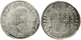 Sachsen-Coburg
Albrecht III., 1680-1699
2/3 Taler 1686 P-FC. Mzm. Paul Friedrich Crumm.
fast vorzüglich, Doppelschlag