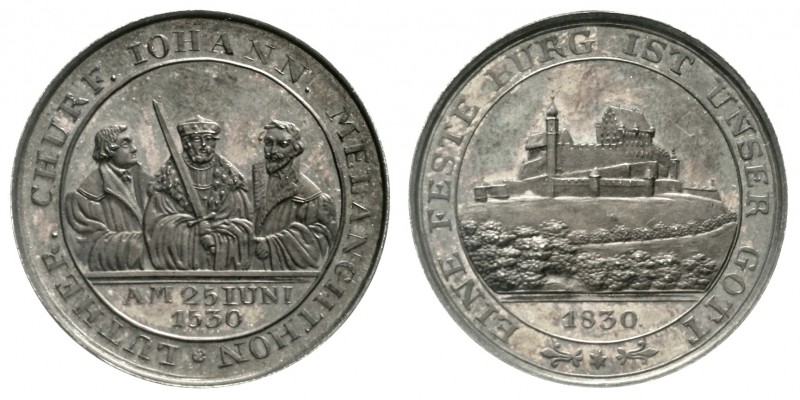 Sachsen-Coburg, Stadt
Silbermedaille 1830 auf die 300-Jahrfeier der Augsburger ...