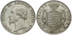 Sachsen-Coburg-Gotha
Ernst II., 1844-1893
Konventionstaler 1848 F. gutes sehr schön