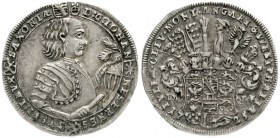 Sachsen-Saalfeld
Johann Ernst VIII., 1680-1729
1/8 Taler 1725 Saalfeld. vorzügliches Prachtexemplar mit herrlicher Patina