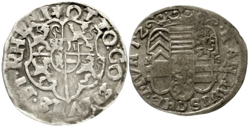 Salm-Kyrburg
Otto, 1548-1607
2 Stück: Halbbatzen o.J. (mit Titel Rudolf II.); ...