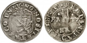 Salm-Kyrburg
Johann Philipp, Otto Ludwig, Johann Casimir und Otto, 1623-1634
2 Kreuzer 1634. Wappen/Wert.
sehr schön, sehr selten