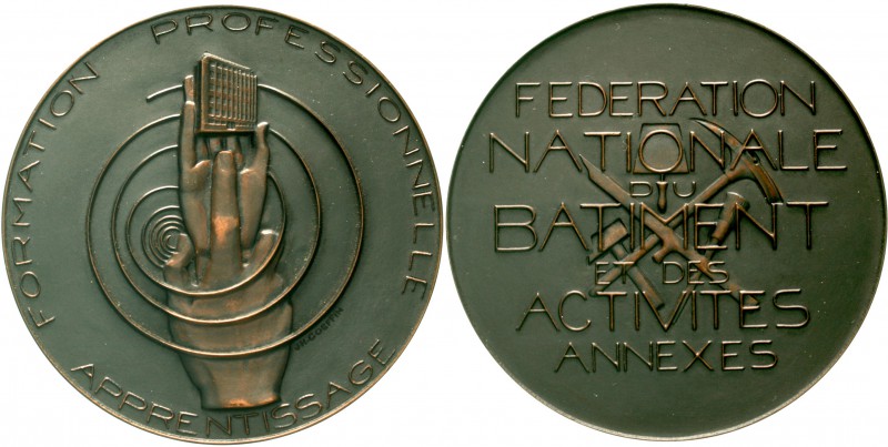 Architektur
Bronzemedaille, graviert (am Rand) Paris 1956. von Coeffin. Nationa...