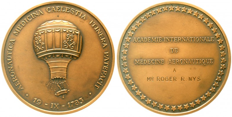 Luftfahrt und Raumfahrt
Bronze-Verdienstmedaille o.J. (Fonson/Brüssel) a.d. Int...
