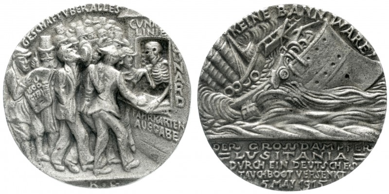 Münchner Medailleure
Karl Goetz
Englische Ausführung der Medaille v. 1915. Unt...