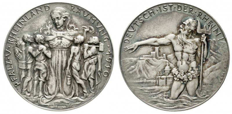 Münchner Medailleure
Karl Goetz
Silbermedaille 1930 auf die Pfalz-und Rheinlan...