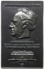 Personenmedaillen
Goethe, Johann Wolfgang von *1749 Frankfurt, +1832
Eins. Eisengußplakette 1932 v. H. Moshage (Lauchammer) zum 100. Todestag. Kopf ...