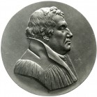 Reformation
Deutschland
Große eins. Zinnmedaille o.J. (um 1817), unsigniert. Brb. im Talar n.r. Im Revers eingeritzt "39". 90 mm, 111,05 g.
vorzügl...