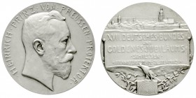 Schützenmedaillen
Frankfurt/Main
Silbermedaille 1912 v. Lauer, a.d. XVII. dt. Bundesschießen. Kopf Prinz Heinrich v. Preussen r./ Stadtansicht über ...