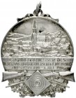 Schützenmedaillen
Zwiesel
Eins. Silberabzeichen 1910, unsigniert.1. Bundesschiessen des niederbayer. Zimmersch.-Verbandes in Zwiesel. Öse, Ring, Ran...
