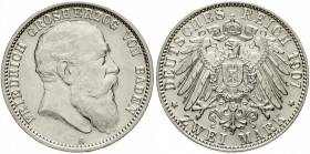 Baden
Friedrich I., 1856-1907
2 Mark 1907 G. prägefrisch