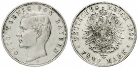 Bayern
Otto, 1886-1913
5 Mark 1888 D. fast vorzüglich