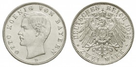 Bayern
Otto, 1886-1913
2 Mark 1912 D. vorzüglich/Stempelglanz
