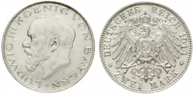 Bayern
Ludwig III., 1913-1918
2 Mark 1914 D. gutes vorzüglich