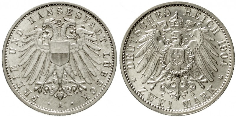 Lübeck
2 Mark 1904 A. fast Stempelglanz