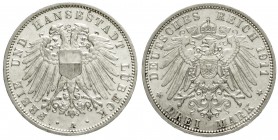 Lübeck
3 Mark 1911 A. vorzüglich