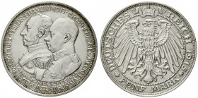 Mecklenburg/-Schwerin
Friedrich Franz IV., 1897-1918
5 Mark 1915 A. 100 Jahrfeier.
vorzüglich