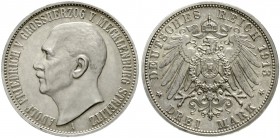Mecklenburg/-Strelitz
Adolf Friedrich V., 1904-1914
3 Mark 1913 A. Polierte Platte, etwas berieben