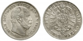 Preußen
Wilhelm I., 1861-1888
2 Mark 1876 C. vorzüglich