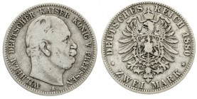 Preußen
Wilhelm I., 1861-1888
2 Mark 1880 A. Besseres Jahr
schön/sehr schön