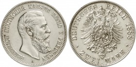 Preußen
Friedrich III., 1888
2 Mark 1888 A. fast Stempelglanz