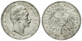 Preußen
Wilhelm II., 1888-1918
5 Mark 1908 A. vorzüglich/Stempelglanz