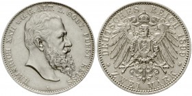 Reuß, ältere Linie
Heinrich XXII., 1867-1902
2 Mark 1899 A. sehr schön/vorzüglich