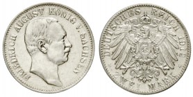 Sachsen
Friedrich August III., 1904-1918
2 Mark 1912 E. gutes vorzüglich