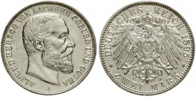 Sachsen/-Coburg-Gotha
Alfred, 1893-1900
2 Mark 1895 A. vorzüglich, winz. Kratzer