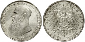 Sachsen-Meiningen
Georg II., 1866-1914
3 Mark 1915. Auf seinen Tod.
vorzüglich/Stempelglanz aus EA