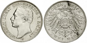 Sachsen/-Weimar-Eisenach
Wilhelm Ernst, 1901-1918
2 Mark 1901 A. vorzüglich/Stempelglanz, etwas berieben