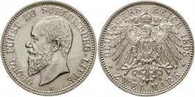 Schaumburg-Lippe
Georg, 1893-1911
2 Mark 1898 A. gutes vorzüglich