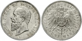 Schaumburg-Lippe
Georg, 1893-1911
5 Mark 1898 A. vorzüglich