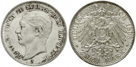 Schwarzburg/-Rudolstadt
Günther Victor, 1890-1918
2 Mark 1898 A. fast Stempelglanz