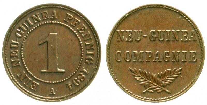 Neuguinea
Neuguinea Compagnie
1 Neuguinea-Pfennig 1894 A. vorzüglich