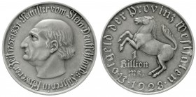 Provinz Westfalen
1 Billion Mark 1923. Freiherr vom Stein.
vorzüglich