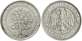 Kursmünzen
5 Reichsmark Eichbaum Silber 1927-1933
1929 A. vorzüglich/Stempelglanz