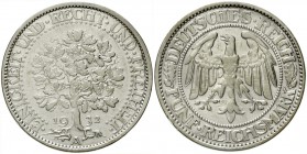 Kursmünzen
5 Reichsmark Eichbaum Silber 1927-1933
1932 A. sehr schön