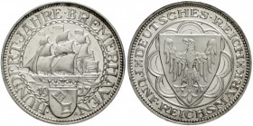 Gedenkmünzen
5 Reichsmark Bremerhaven
1927 A. Polierte Platte, nur min. berührt