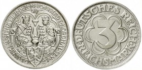 Gedenkmünzen
3 Reichsmark Nordhausen
1927 A. vorzüglich