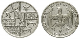 Gedenkmünzen
3 Reichsmark Marburg
1927 A. vorzüglich/Stempelglanz