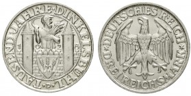 Gedenkmünzen
3 Reichsmark Dinkelsbühl
1928 D. fast Stempelglanz