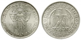Gedenkmünzen
3 Reichsmark Meissen
1929 E. prägefrisch
