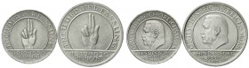 Gedenkmünzen
5 Reichsmark Schwurhand
2 Stück: 3 und 5 Reichsmark 1929 A. beide vorzüglich