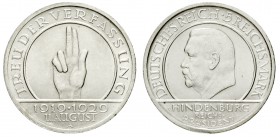 Gedenkmünzen
5 Reichsmark Schwurhand
1929 A. prägefrisch/fast Stempelglanz