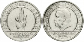 Gedenkmünzen
5 Reichsmark Schwurhand
1929 G. gutes sehr schön, kl. Kratzer