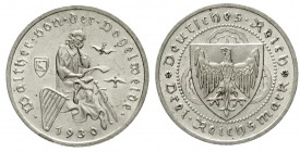 Gedenkmünzen
3 Reichsmark Vogelweide
1930 A. vorzüglich/Stempelglanz