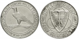 Gedenkmünzen
5 Reichsmark Rheinstrom
1930 D. vorzüglich