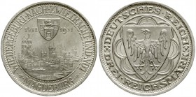 Gedenkmünzen
3 Reichsmark Magdeburg
1931 A. vorzüglich/Stempelglanz