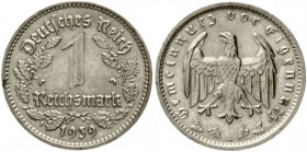 Klein/- und Kursmünzen
1 Reichsmark, Nickel 1933-1939
1939 G. sehr schön/vorzüglich, kl. Kratzer und Randfehler